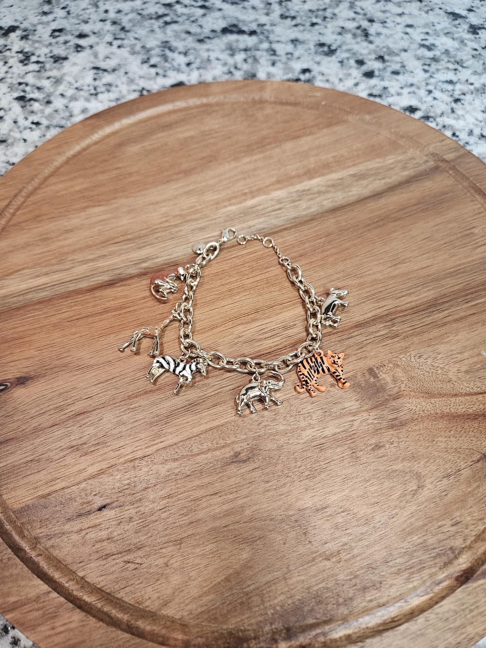 J. Crew Gold-Tone Animal Charm Bracelet